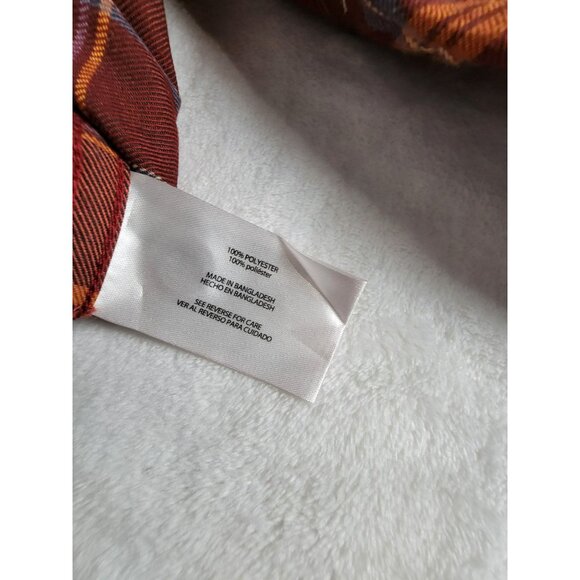 Orvis Men's Plaid Collared Long Sleeve Casual Button Up Shirt Red Size Medium - Picture 4 of 8